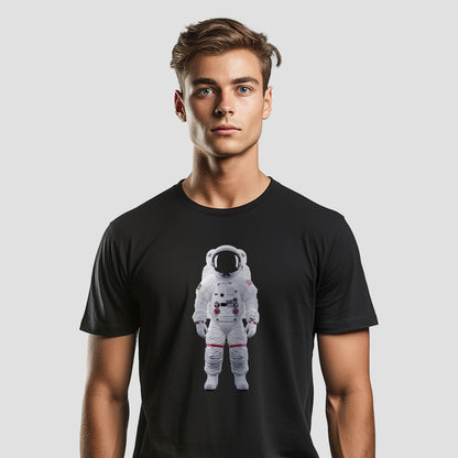 An astronaut in emptiness