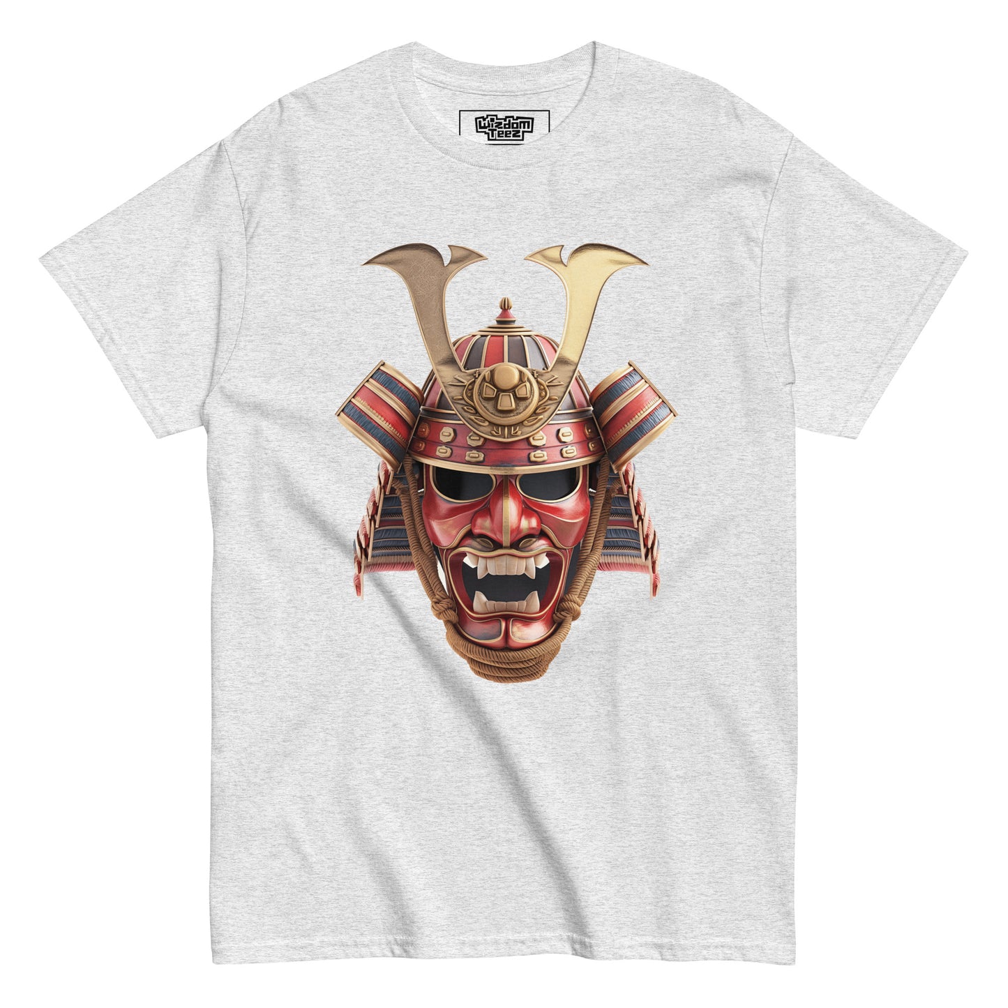 Red and gold Samurai mask