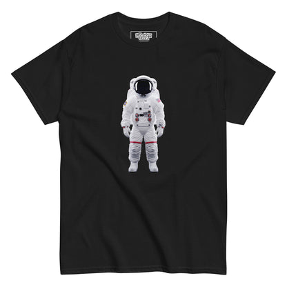 An astronaut in emptiness