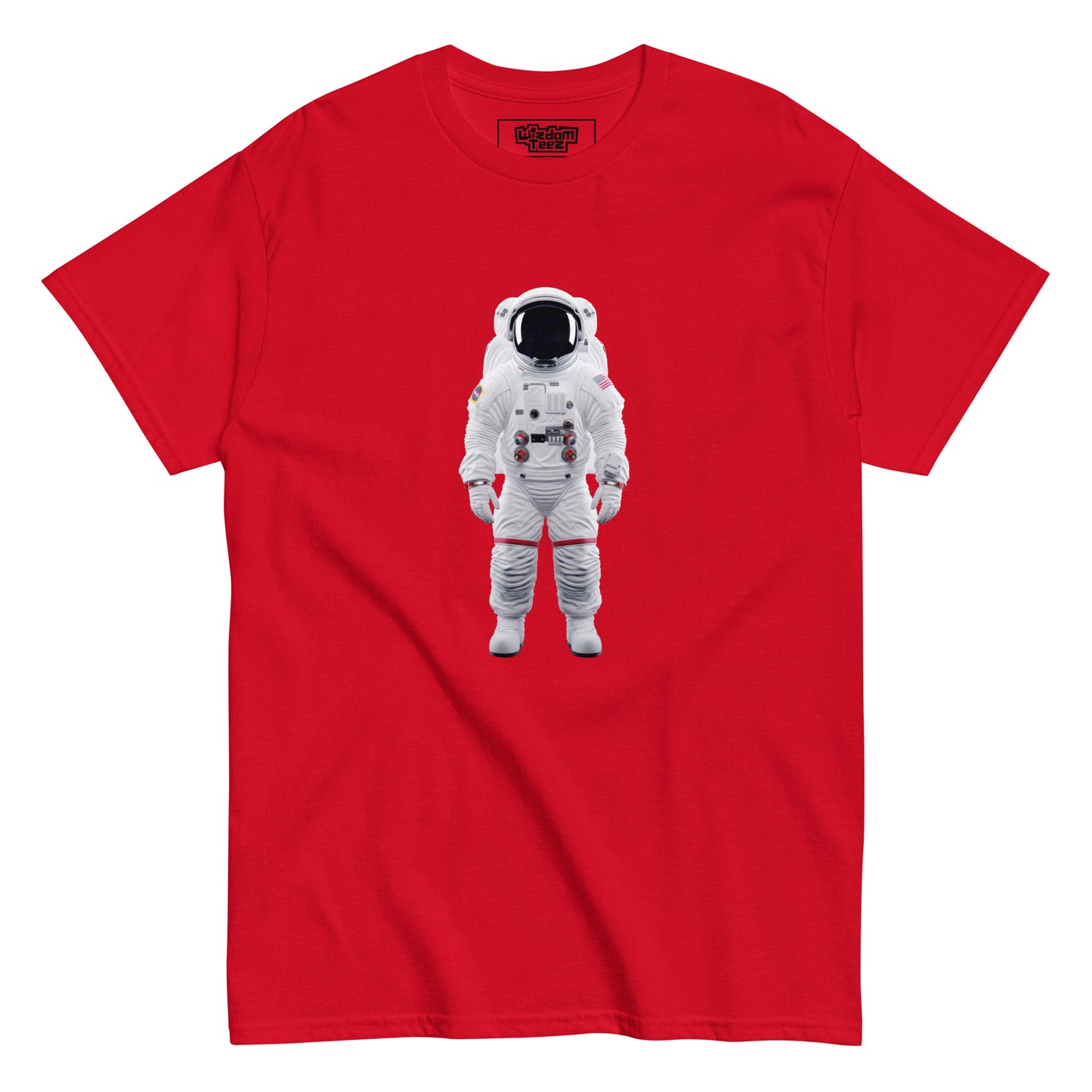 An astronaut in emptiness