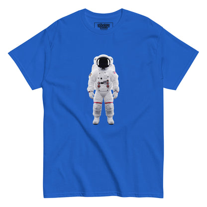 An astronaut in emptiness