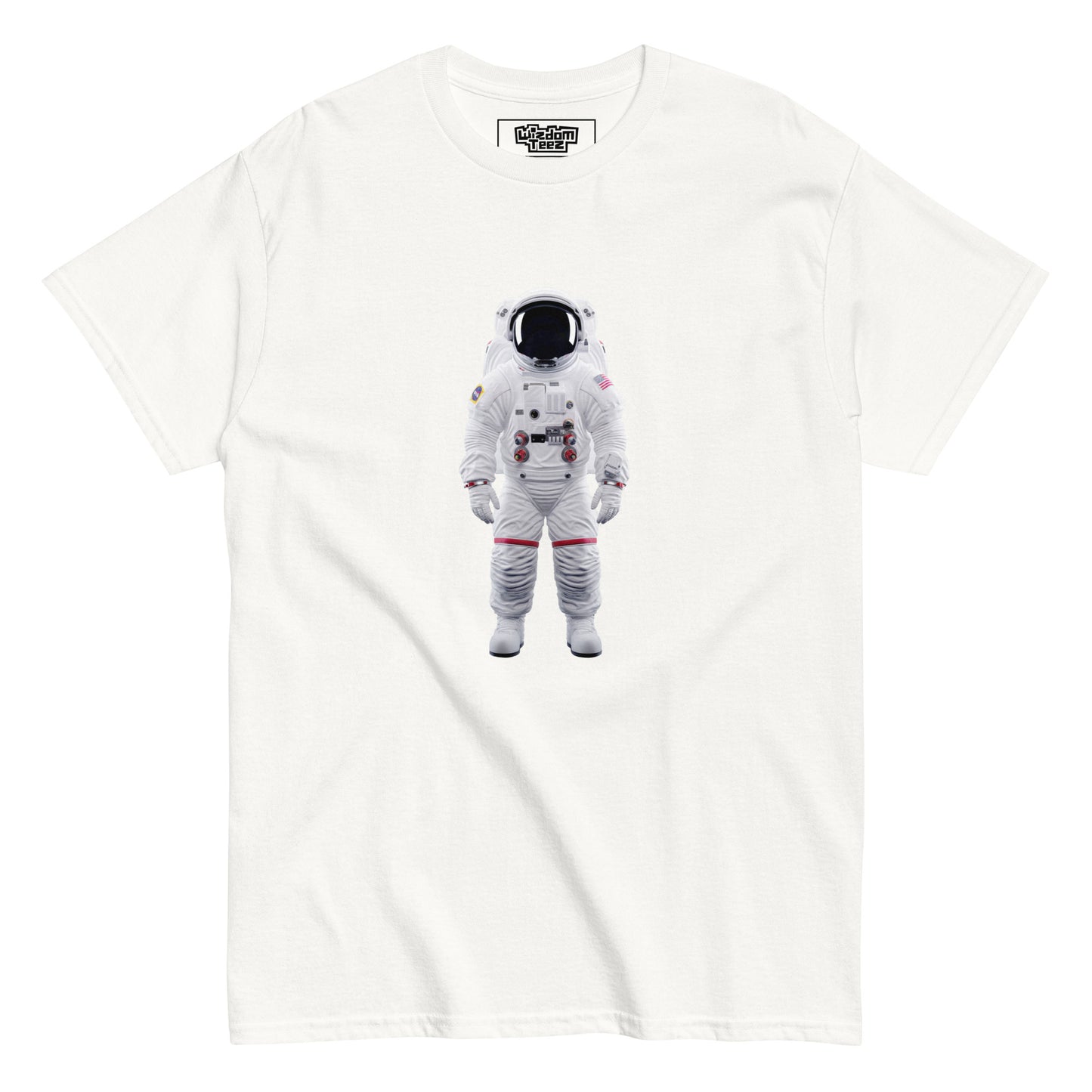 An astronaut in emptiness