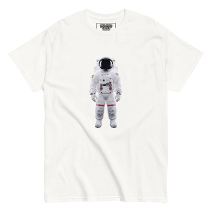 An astronaut in emptiness